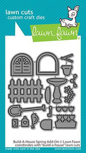 Lawn Fawn Build-A-House Spring Add-On Custom Craft Dies