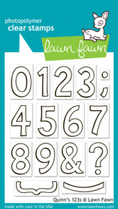 Lawn Fawn Quinn'S 123S 3X4 Clear Stamp Set Lawn Fawn Quinn'S 123S 3X4 Clear Stamp Set