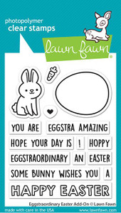 Lawn Fawn Eggstraordinary Easter Add-On 3X4 Clear Stamp Set