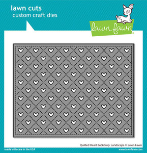 Lawn Fawn quilted heart backdrop: landscape dies Lawn Fawn quilted heart backdrop: landscape dies