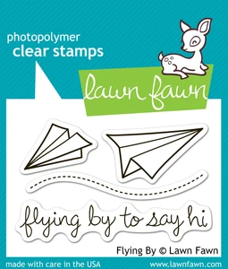 Lawn Fawn Flying By 2X3 Clear Stamp Set
