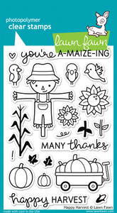 Lawn Fawn Happy Harvest 4X6 Clear Stamp Set Lawn Fawn Happy Harvest 4X6 Clear Stamp Set