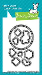 Lawn Fawn Magic Holiday Messages Lawn Cuts Custom Craft Dies