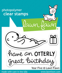 Lawn Fawn Year Five 2X3 Clear Stamp Set Lawn Fawn Year Five 2X3 Clear Stamp Set