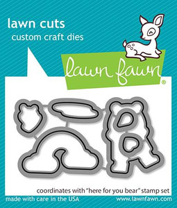 Lawn Fawn Here For You Bear - Lawn Cuts 3X4 Clear Stamp Set Lawn Fawn Here For You Bear - Lawn Cuts 3X4 Clear Stamp Set