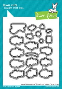 Lawn Fawn Tiny Winter Friends Lawn Cuts Custom Craft Dies