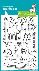 Lawn Fawn Critters In The Arctic 4X6 Clear Stamp Set Lawn Fawn Critters In The Arctic 4X6 Clear Stamp Set