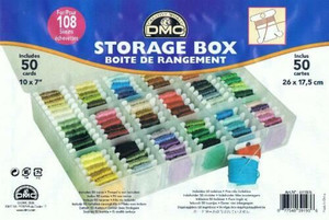 DMC Thread Storage Box. Damaged tin DMC Thread Storage Box. Damaged tin