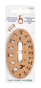 Pony wooden oval knitting gauge Pony wooden oval knitting gauge