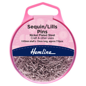 Hemline Sequin / Lills Bead Pins 13mm 710pcs Hemline Sequin / Lills Bead Pins 13mm 710pcs
