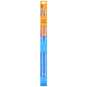 Pony Classic Knobbed Knitting Pins Needles 4.0mm x 30cm Pony Classic Knobbed Knitting Pins Needles 4.0mm x 30cm