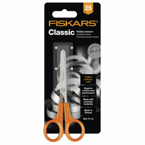 Fiskars Classic Hobby Scissors - 13cm., returned item