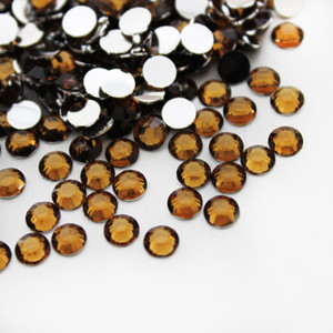 Flat back Rhinestones - Pale coffee