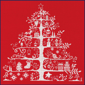 JPBK557R DMC Christmas Tree Red Nordic Design JPBK557R DMC Christmas Tree Red Nordic Design