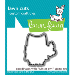 Lawn Fawn Winter Owl Die