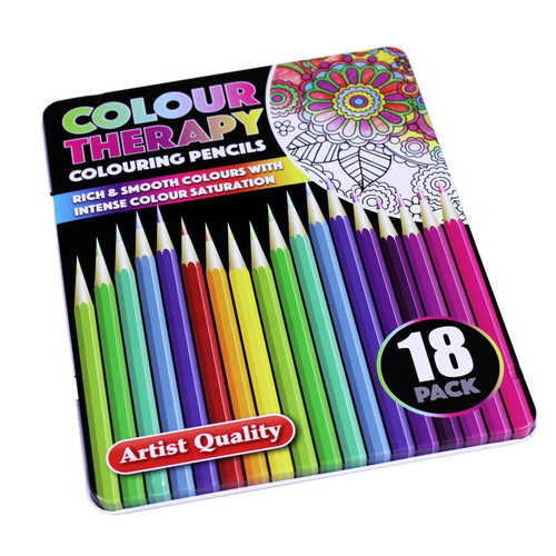 Colour Therapy Colouring Pencils 18 Pack in Presentation Tin