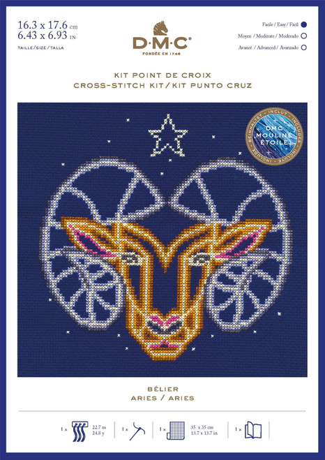 DMC Signs of the Zodiac Counted Cross Stitch Kit - Pisces - Crafty Critters