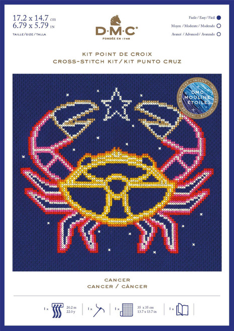 DMC Signs of the Zodiac Counted Cross Stitch Kit - Pisces - Crafty Critters