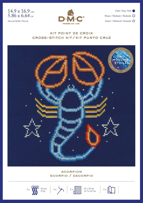 DMC Signs of the Zodiac Counted Cross Stitch Kit - Pisces - Crafty Critters