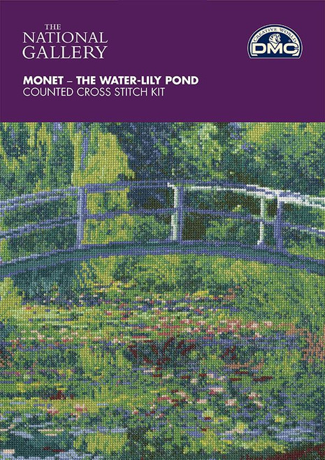DMC - The National Gallery Monet -The Water-Lily Pond - Counted Cross Stitch Kit