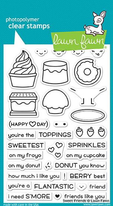 Lawn Fawn Sweet Friends 4X6 Clear Stamp Set