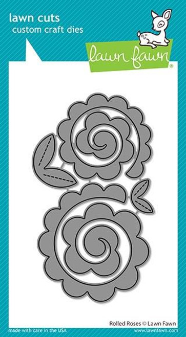 Lawn Fawn Rolled Roses Custom Craft Dies