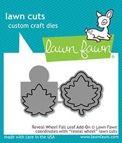 Lawn Fawn Reveal Wheel Fall Leaf Add-On Custom Craft Dies