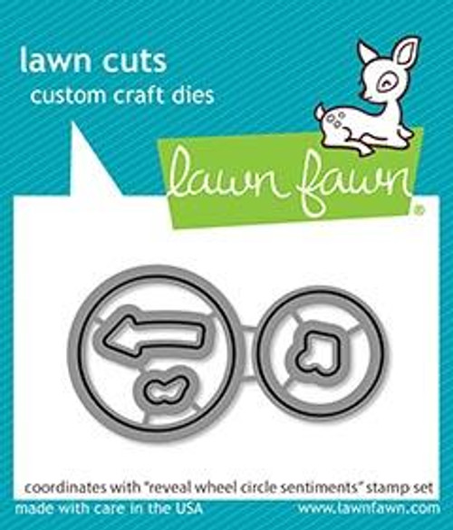 Lawn Fawn Reveal Wheel Circle Sentiments - Lawn Cuts Custom Craft Dies