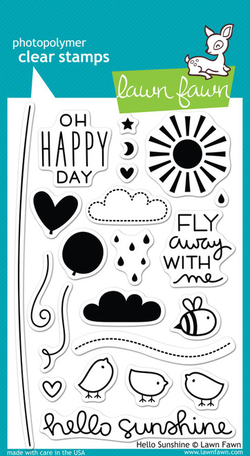 Lawn Fawn Hello Sunshine 4X6 Clear Stamp Set