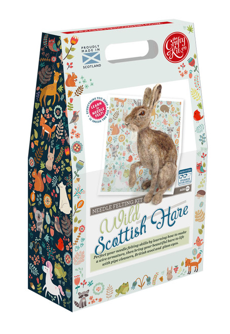 Craft Kit Company Wild Scottish Hare Needle Felting Kit