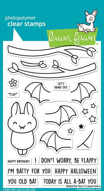 Lawn Fawn Batty For You - 4X6 Clear Stamp Set