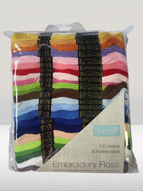 Trimits Embroidery Thread Floss 8m Skeins in100 Vibrant Colours