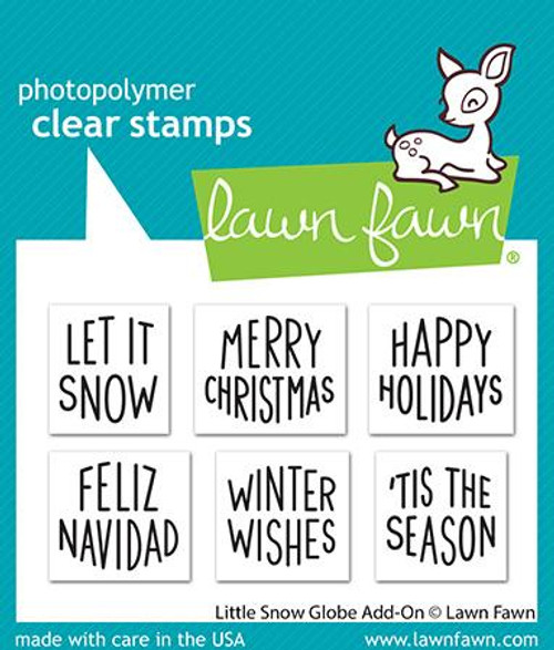 Lawn Fawn Little Snow Globe Add-On 2X3 Clear Stamp Set