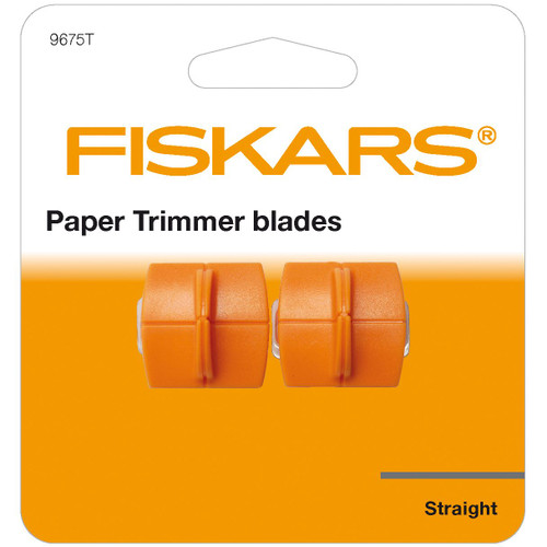 Fiskars Paper Trimmer Blades Triple Track Straight Cutting Twin Pack