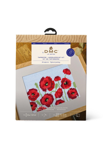 DMC Tapestry & Needlepoint Kit Poppy Field by Jo Aston - Easy