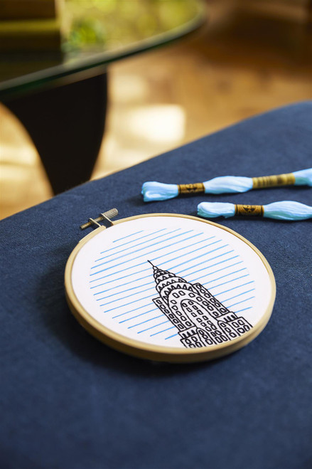 DMC Embroidery Kit Skyscraper by Kseniia Guseva - Easy