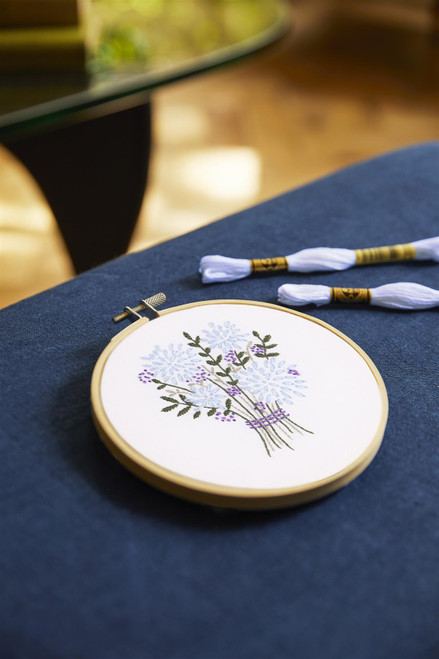 DMC Embroidery Kit Hand-tied Blooms by Jenni Davis - Intermediate