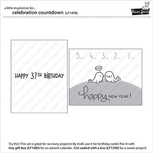 Lawn Fawn Celebration Countdown 4X6 Clear Stamp Set