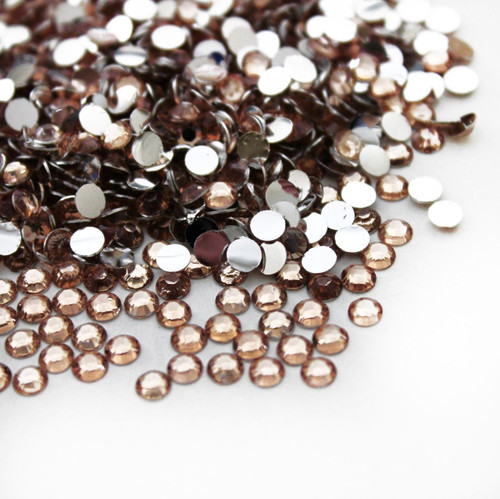 Flat back Rhinestones - Peach