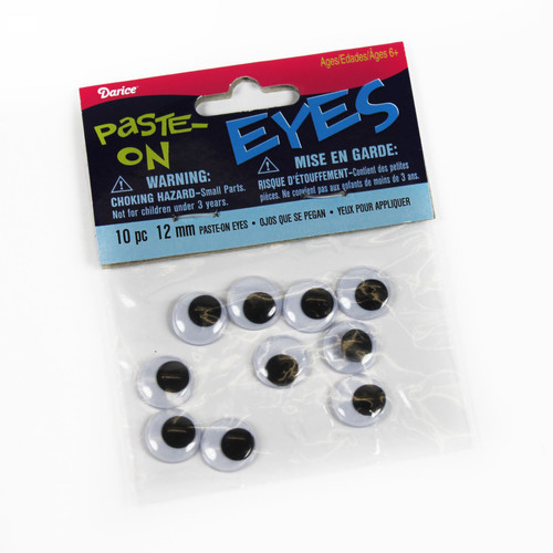 Paste-on Googly Eyes - 12mm