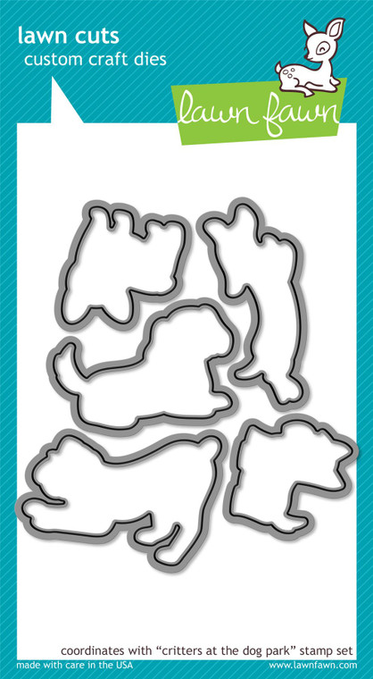 Lawn Fawn Critters at the Dog Park Die Set