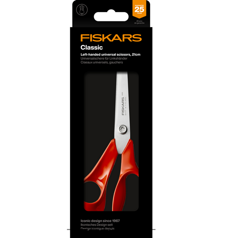Fiskars Classic Universal Left-Handed 21cm Scissors Dressmaking and Craft Shears