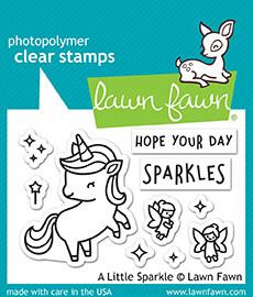 Lawn Fawn A Little Sparkle 2X3 Clear Stamp Set