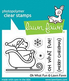 Lawn Fawn Oh What Fun 2X3 Clear Stamp