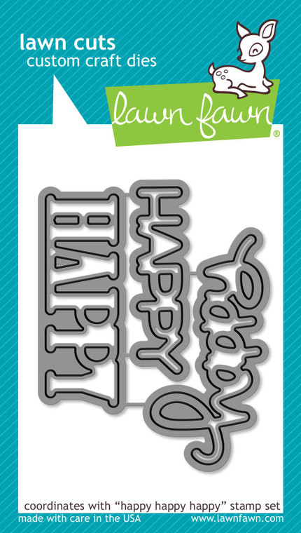 Lawn Fawn Happy Happy Happy Lawn Cuts Custom Craft Dies