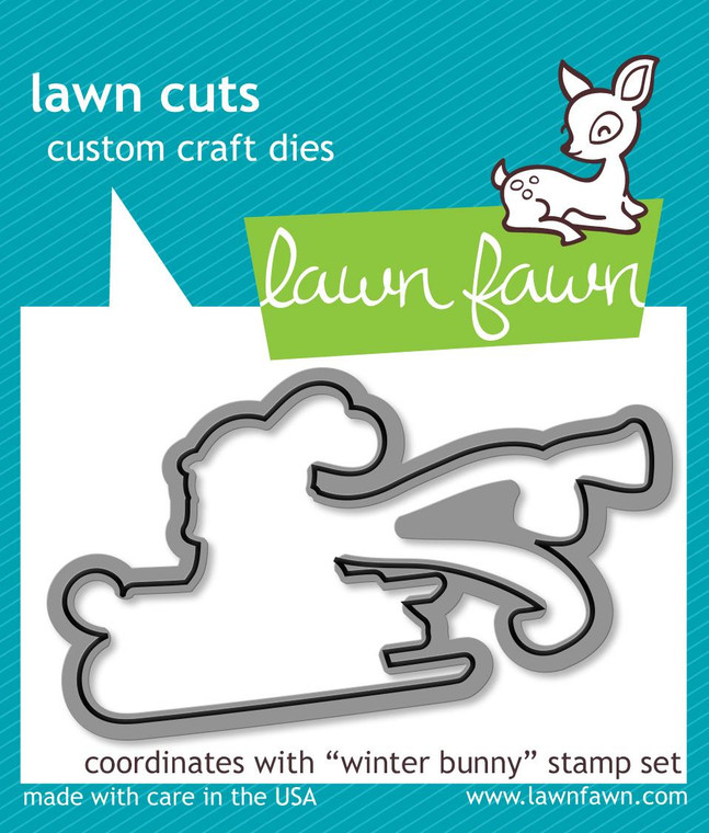 Lawn Fawn Winter Bunny - Lawn Cuts Custom Craft Dies