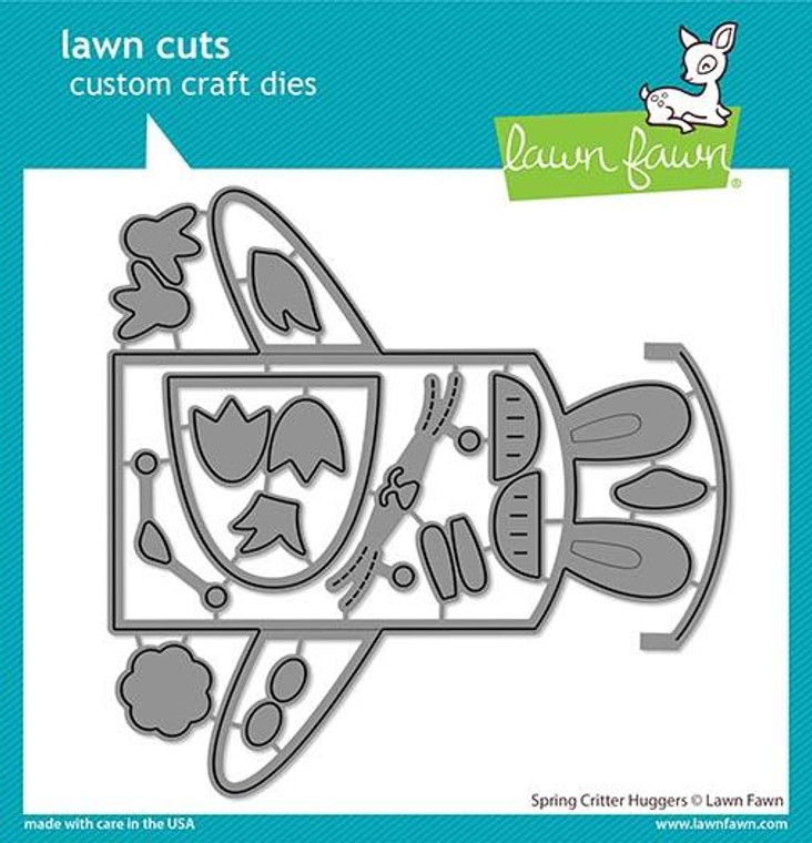 Lawn Fawn Spring Critter Huggers Custom Craft Dies