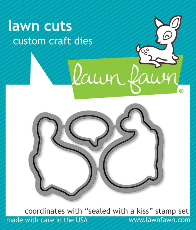 Lawn Fawn Sealed With A Kiss Lawn Cuts Custom Craft Dies
