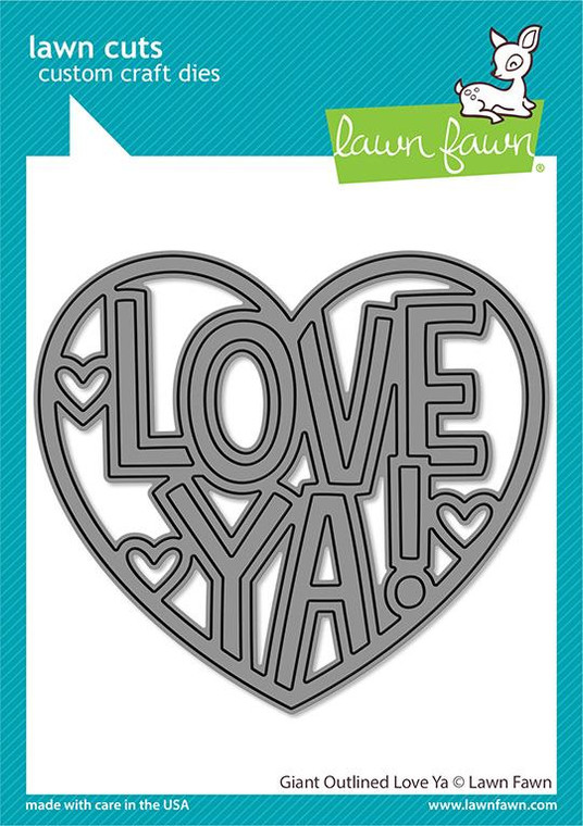 Lawn Fawn Dies - Giant Outlined Love Ya