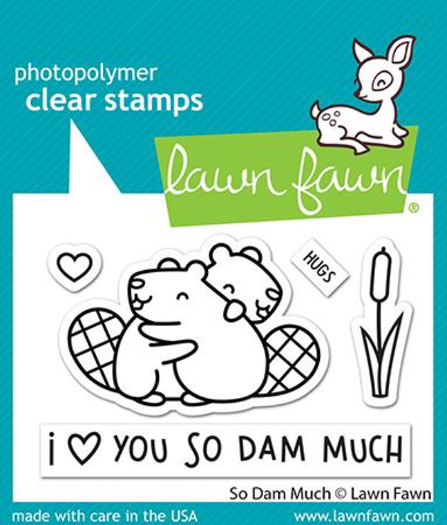 Lawn Fawn 3X4 Stamp Set - So Dam Much